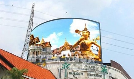 立翔慧科 LED亮幕 戶(hù)外廣告 弧形顯示屏 LED顯示屏