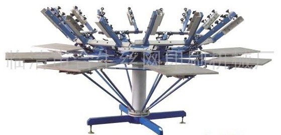 HSL-880型八色雙輪轉(zhuǎn)T恤絲網(wǎng)印刷機(jī)