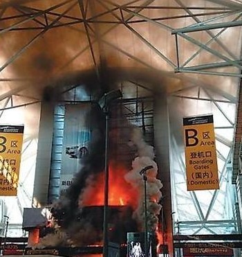 LED顯示屏電線短路致白云機(jī)場(chǎng)賣場(chǎng)起火