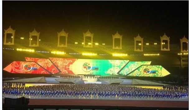 第27屆東南亞運動會開幕 雷凌顯示屏增光添彩