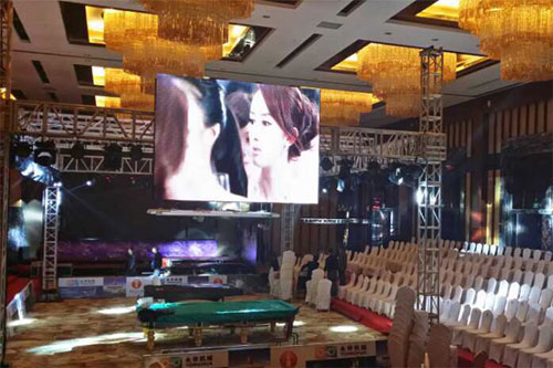 視爵光旭LED顯示屏見證臺球天王天后對決賽