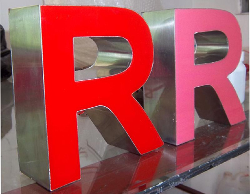 樹脂發(fā)光字的幾種安裝方法