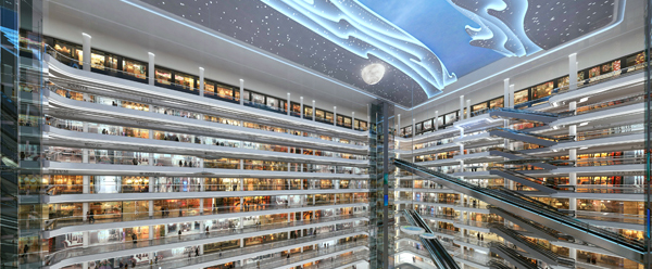 古鎮(zhèn)新地標(biāo) 創(chuàng)顯打造全球懸吊最高的LED天幕