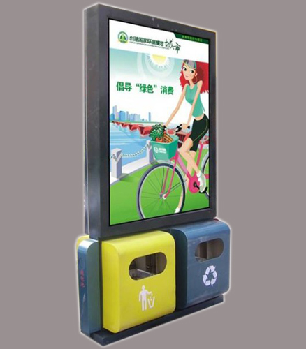不銹鋼廣告垃圾箱有何優(yōu)點？