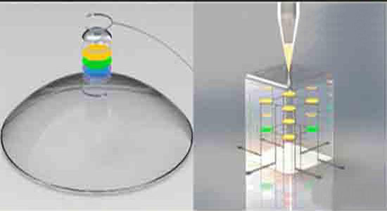 3D打印助LED顯示屏植入隱形眼鏡