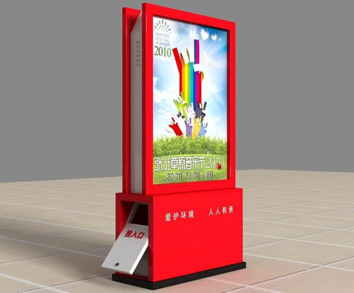 廣告垃圾箱主要有哪些部件？