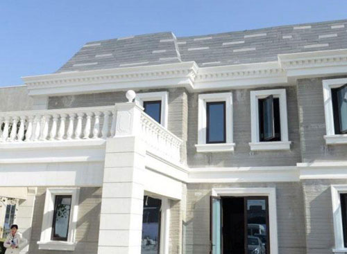 蘇州現(xiàn)歐式3D打印別墅 打印耗時(shí)僅1天