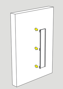 單面弧形標(biāo)識(shí)牌（?。┑陌惭b說明