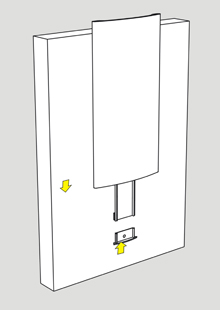 單面弧形標(biāo)識(shí)牌（?。┑陌惭b說明