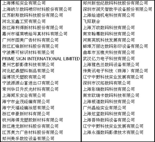 SIGN CHINA 2017六大展區(qū)之W2、W5館 噴印設(shè)備、耗材、墨水及周邊配套產(chǎn)品部分展商速遞