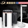 金柯白色定制一米線欄桿伸縮隔離帶警戒線迎賓柱銀行排隊(duì)圍欄護(hù)欄