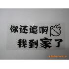 汽車雕刻車身貼/車貼 文字貼 趣味貼