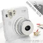 包郵 富士拍立得相機(jī)mini50s白色一次成像立拍得 送相紙 水晶殼