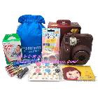 包郵！富士一次成像拍立得mini7S咖啡色立拍得相機自拍鏡相紙?zhí)籽b