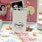 富士拍立得 一次成像mini3寸相片 相紙專用L形水晶亞克力像架相框