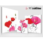 供應(yīng)雅賞無框畫折扣花卉三聯(lián)套高品質(zhì)無框畫