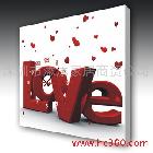 【DX】EMIT無框畫靜音掛鐘 LOVE H007