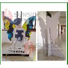 深圳生彩噴繪/碳纖桿伸縮桿X展架/韓式X展架