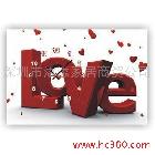 【DX】EMIT無框畫靜音掛鐘 美化配電箱（LOVE） P046