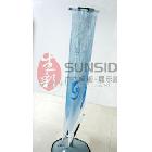 深圳生彩/圓形鋁腳板雙面掛旗展示器材