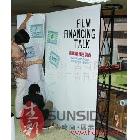 供應(yīng)生彩TL-XL高檔鋁合金易拉架制作 深圳生彩大