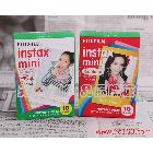 富士一次成像相紙 拍立得 迷你7s/25/50s相紙 彩虹白邊雙拼