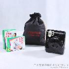 富士立可拍一次成像50s鋼琴黑+白邊相紙+相機(jī)袋 套餐