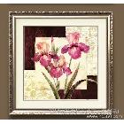 供應弘藝相框裝飾畫框（帶卡紙畫）香檳色畫框 酒店裝飾畫