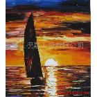 供應(yīng)視嘉HJF1—042歐洲印象油畫 厚油刀畫 海景