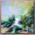 供應(yīng)視嘉手繪 風(fēng)景寫意抽象 裝飾畫 油畫 無(wú)框畫 批發(fā) 直銷