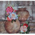 電腦高清噴繪油畫，高檔酒店餐廳田園裝飾花卉油畫，高清畫質(zhì)