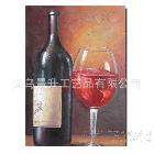 經(jīng)典紅酒杯裝飾油畫，外貿(mào)暢銷款，酒店、酒吧裝飾畫批發(fā)22298
