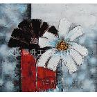 現(xiàn)代手繪花卉油畫批發(fā)，時(shí)尚家居室內(nèi)裝飾義烏油畫批發(fā)，廠家直銷