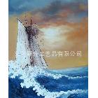 純手繪創(chuàng)意海灘風(fēng)景油畫(huà)廠家直銷HT 11108
