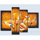 組合花卉油畫，高檔家居裝飾畫，精品高質(zhì)感油畫廠家直銷22000