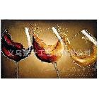 搖晃的紅酒杯抽象油畫，高檔酒店酒吧必備，室內(nèi)美化裝飾15841
