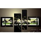 組合風景油畫，阿里熱賣風景畫，高檔家居裝飾畫，HT6685