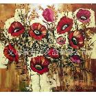 創(chuàng)意新奇特花卉酒店裝飾油畫廠家直銷，油畫零售批發(fā)