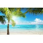 夕陽下的海南海景噴繪畫，一件代發(fā)，高清畫質(zhì)廠家直銷17880