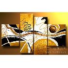 義烏油畫批發(fā)，高檔酒店裝飾畫，抽象畫，HK-GP559