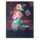 高清噴繪仿真油畫，高清電腦噴繪花卉油畫，酒店賓館室內(nèi)裝飾油畫