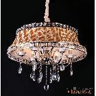 供應(yīng)清輝013009蠟燭燈  布藝水晶吊燈