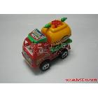 拉線實色卡通工程車 回力玩具車 工程車 拉線車_1