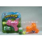 FW026284-實色卡通猴泡泡槍玩具 4色混裝 一只/片