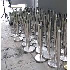 供應(yīng)佛山活動(dòng)物料租賃公司 不銹鋼禮賓柱 隔離帶1.5M長