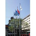 供應(yīng)深圳寶安電動旗桿，手動旗桿