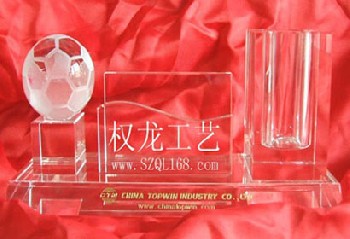 權(quán)龍水晶禮品廠,水晶辦公文具擺件禮品,水晶辦公文具臺(tái)