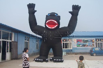 供應(yīng)充氣猩猩卡通，猩猩充氣卡通，