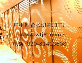 鋁板水刀切割加工，銅板水切割加工，陶瓷水切割加工