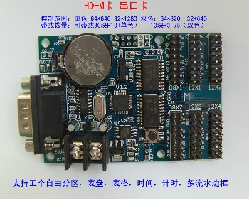 LED控制卡（自由分區(qū)、單雙色脫機控制、多流水邊框、定時開關機）